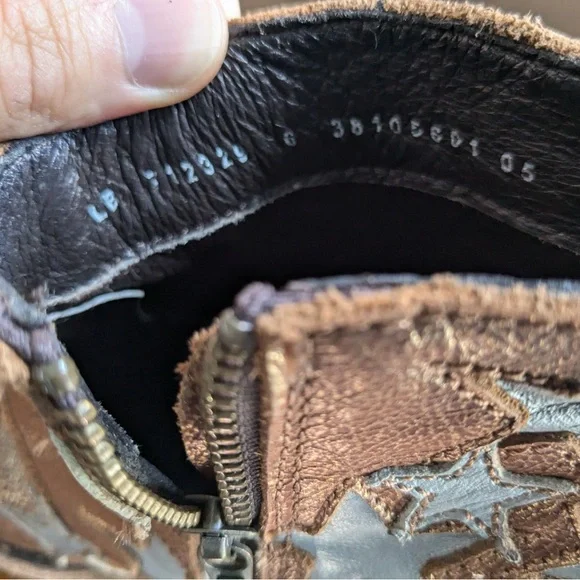 Bronze Star-Embellished Ankle Boots - Picture 7 of 7